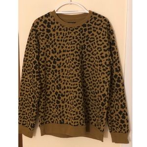 Forever 21 mens leopard print sweatshirt NWT! 🐆